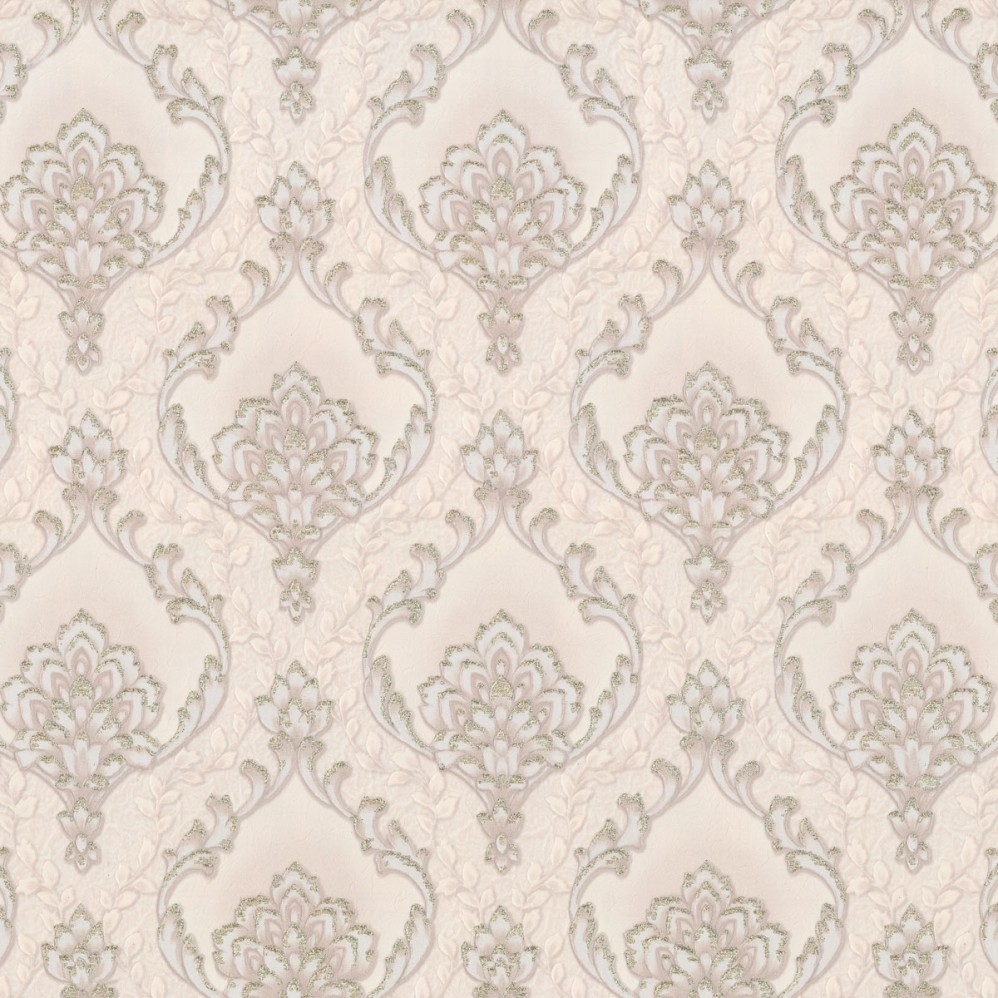 Обои Дамаск бежевый Euro Decor виниловые Romanov арт.7137-01