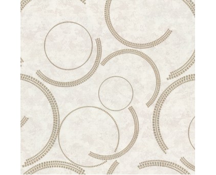 Обои кольца на бежевом фоне Ornamy Diva арт. 8035-01
