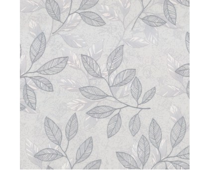 Обои листва на сером фоне Euro Decor виниловые Elsa арт.9110-24
