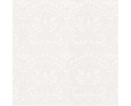 Обои белый дамаск Euro Decor виниловые Opus  арт.6028-00