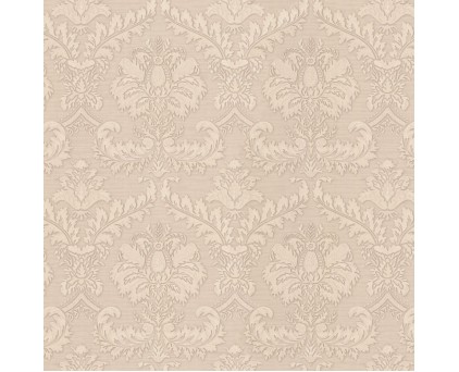 Обои бежевый дамаск Euro Decor виниловые Opus  арт.6028-01