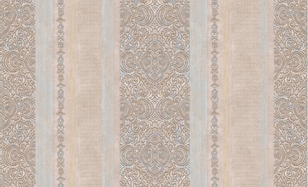 Обои с классическим рисунком и полосами виниловые OVK Design Арабика арт. 10334-05